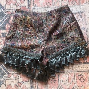 Akita high waisted tassel shorts
